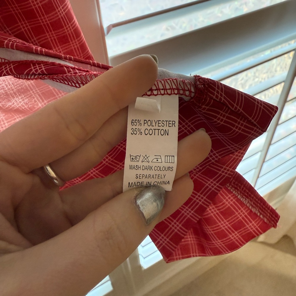 Red Plaid Two-Piece Set - Picture 5 of 5